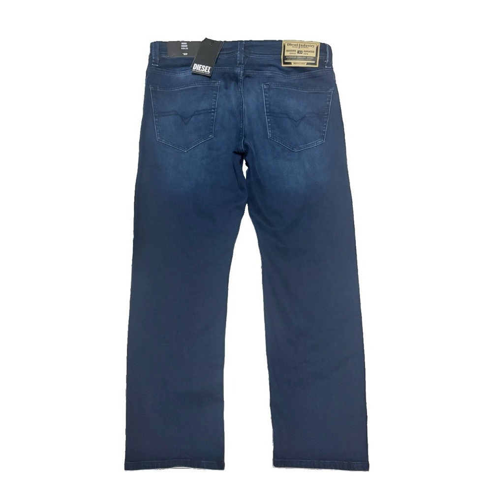 Diesel Markee Straight Jeans Mens 36x30 Dark Wash Blue Denim Button Fly RE067